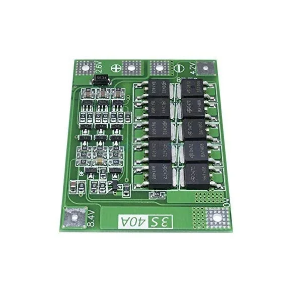 12.6V BMS 3S 40A 18650 Lithium Battery Protection Board With Balance — Pinout diagram
