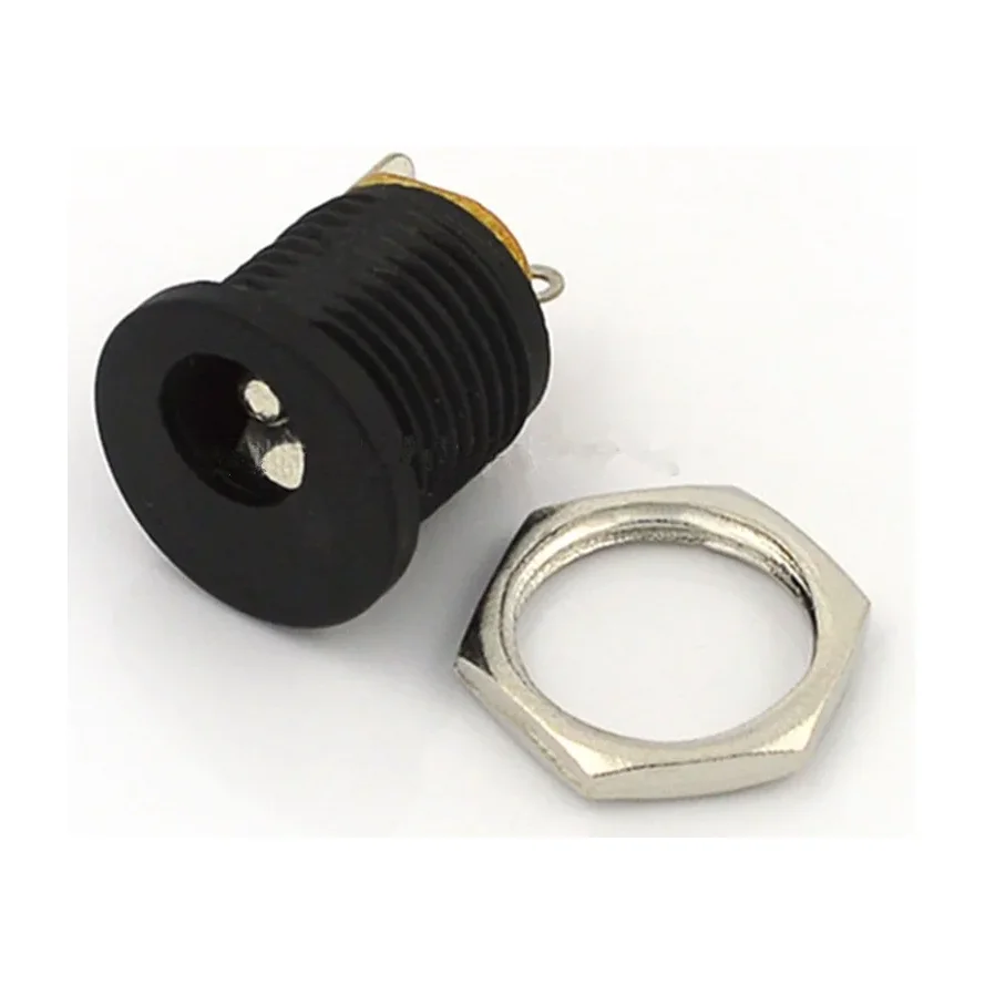 2.1×5.5mm DC Power Jack Socket Panel Mount (Female) 3Pin — Pinout diagram