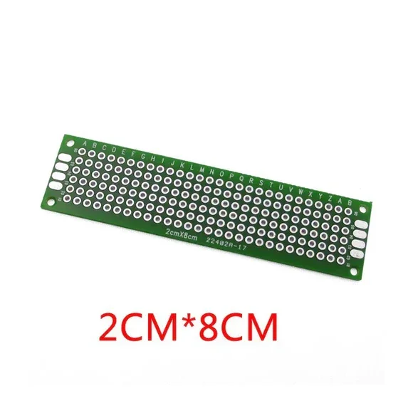 2x8cm Double Sided Universal PCB Prototype Board 2.54mm Hole Pitch — Pinout diagram