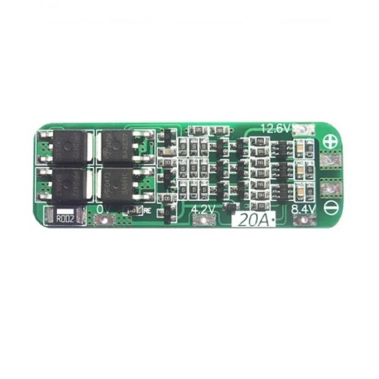 3 Series 20A 18650 Lithium Battery Protection Board 11.1V 12V 12.6V — Pinout diagram