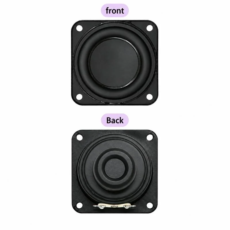 48mm Square Internal Magnet Speaker – 4Ohms 5W — Pinout diagram