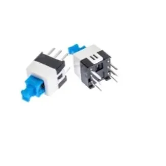 7mm 6 Pin DPDT Self-Lock Push Button Switch E-Switch TL2201EEYA — Pinout diagram
