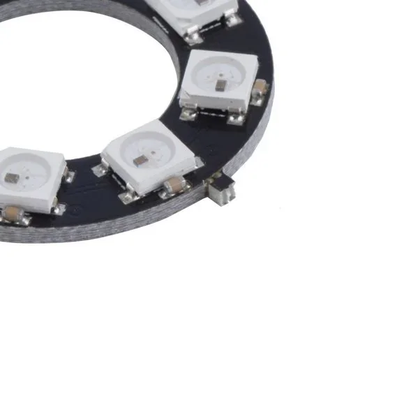 8 Bit WS2812 5050 RGB LED Built-in Full Color Driving Lights Circular Development Board — Pinout diagram