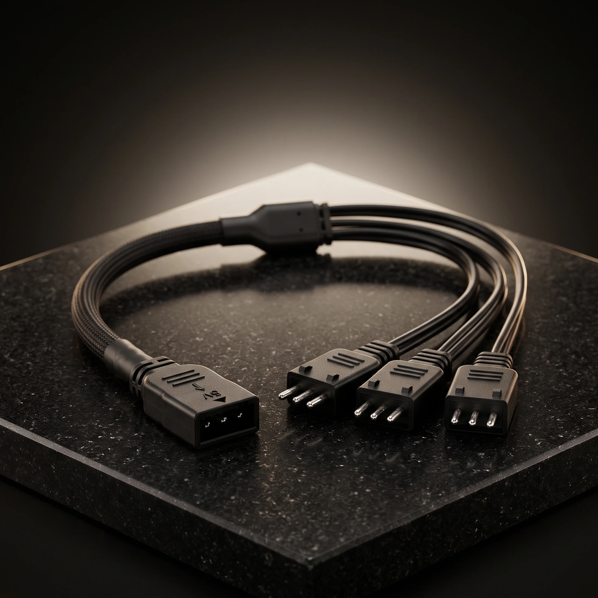 5V ARGB Splitter Cable (1-to-3) — Cases & Cooling