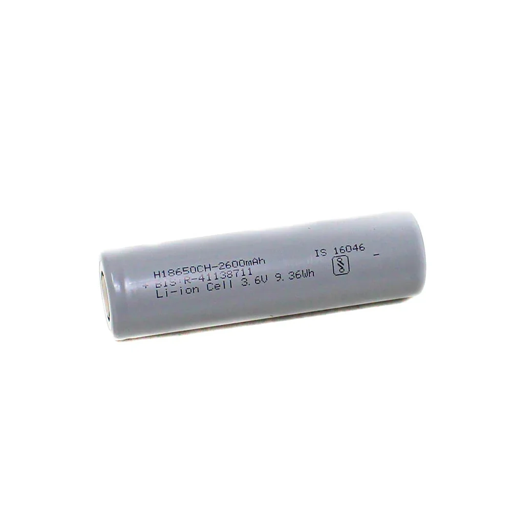 BAK NMC 18650 2600mAh (3c) Lithium-Ion 3.6V Battery A+ Grade — Pinout diagram