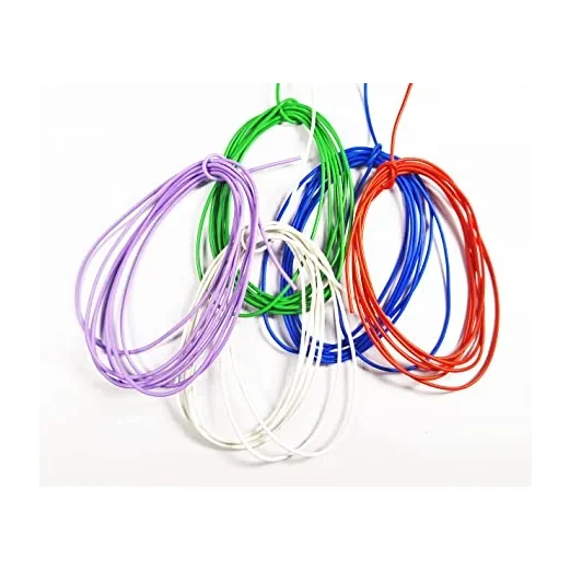 Combo of 6 Color Multi Strand Flexible Hookup Wire 7/42  PVC Insulated Electric Wire 1 Meter Each — Pinout diagram