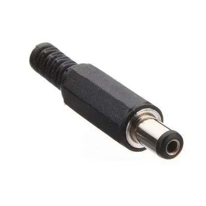 DC Power Connector Male 5.5mm × 2.1mm Barrel Plug — Pinout diagram