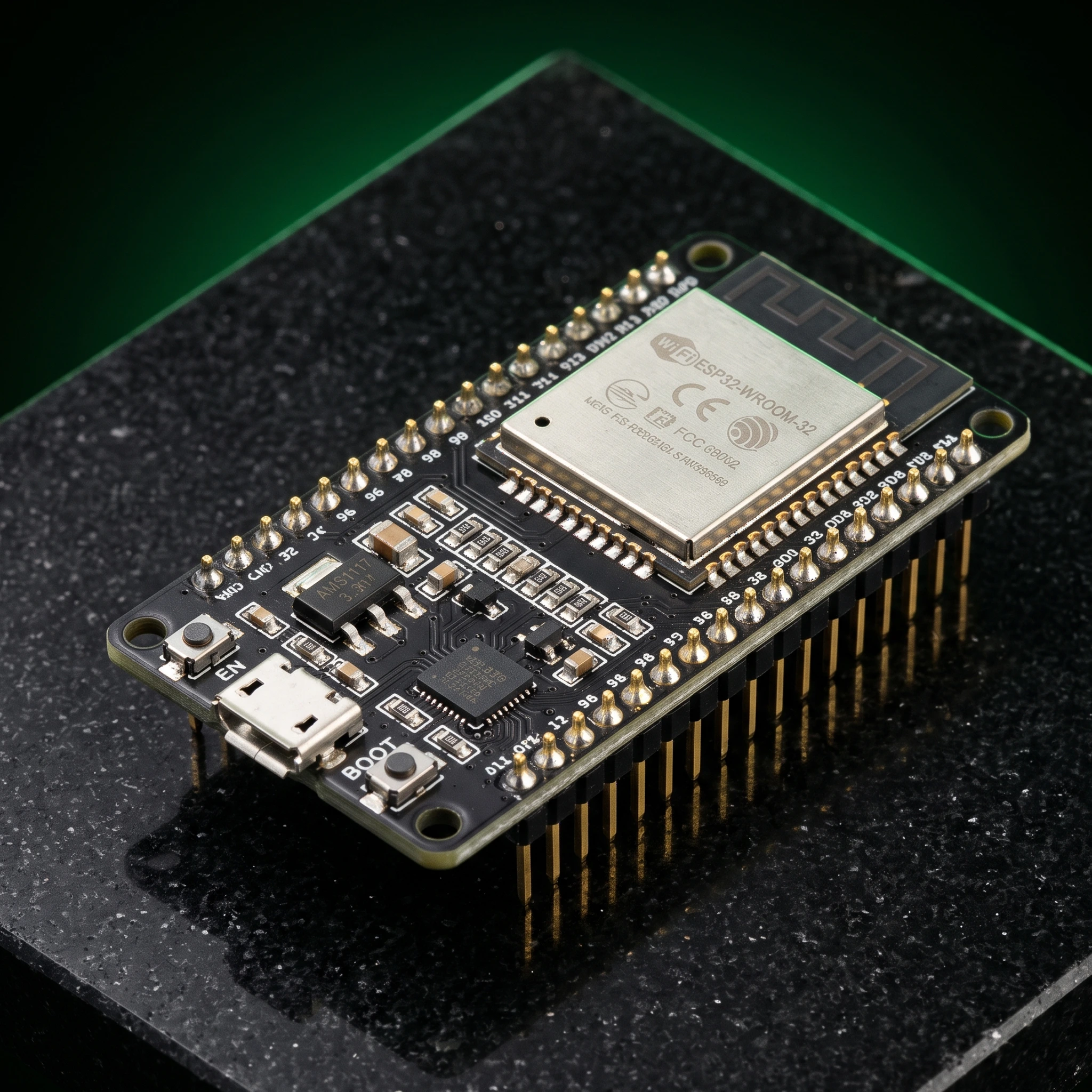 ESP32 38-Pin Development Board – IoT Microcontroller with WiFi & Bluetooth — Microcontrollers