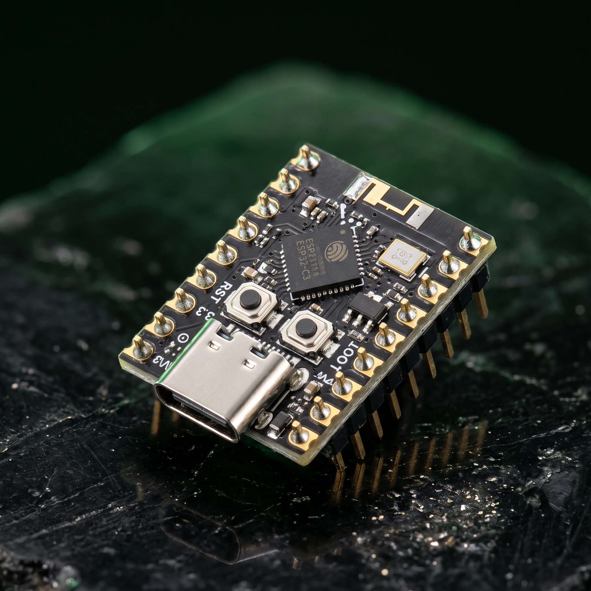 ESP32-C3 Super Mini Development Board With Headers Pins — Microcontrollers