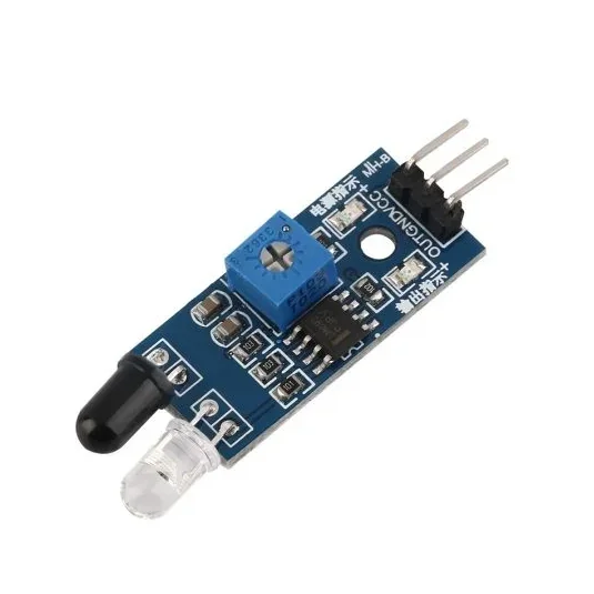 Infrared Obstacle Avoidance IR Sensor Module (Active Low) — Pinout diagram