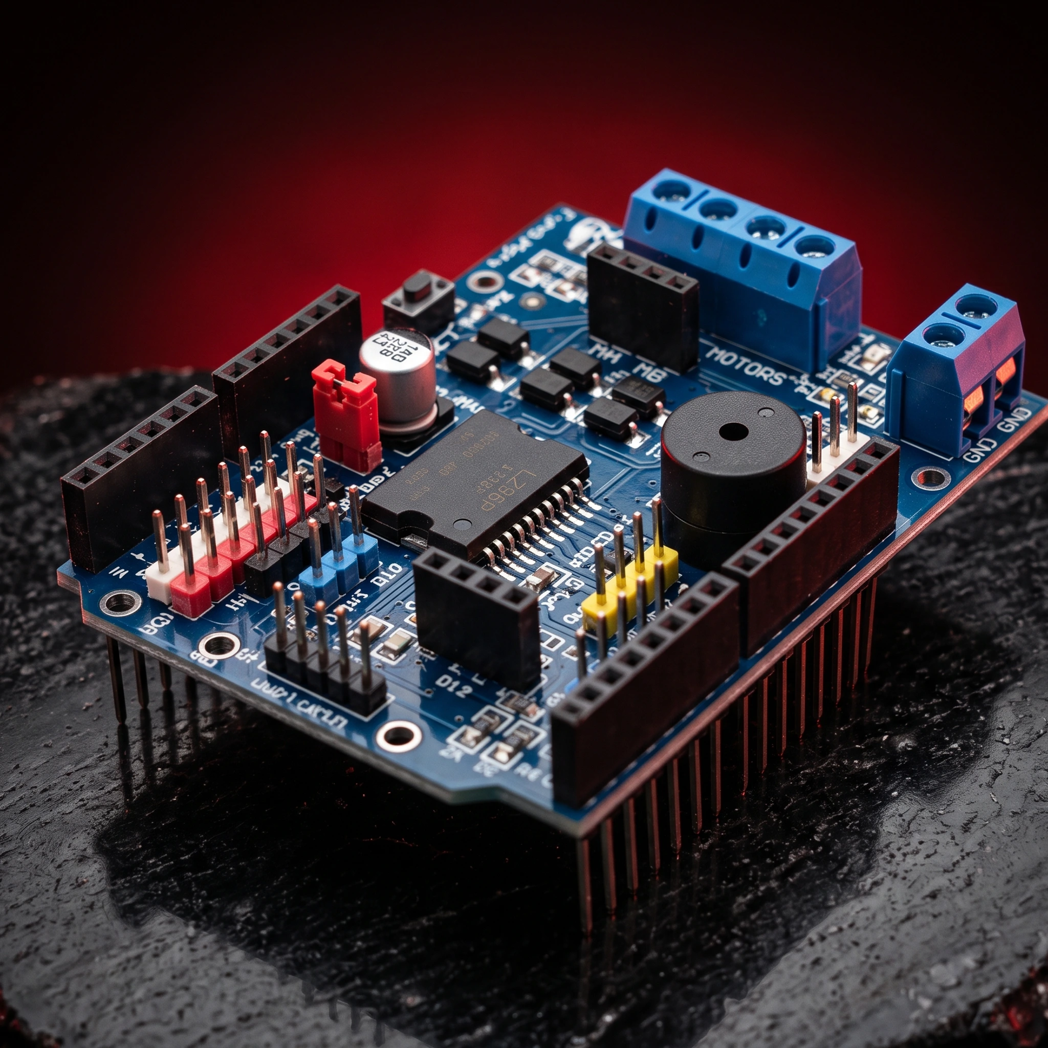 L298P Motor Driver Shield — Motors & Actuators
