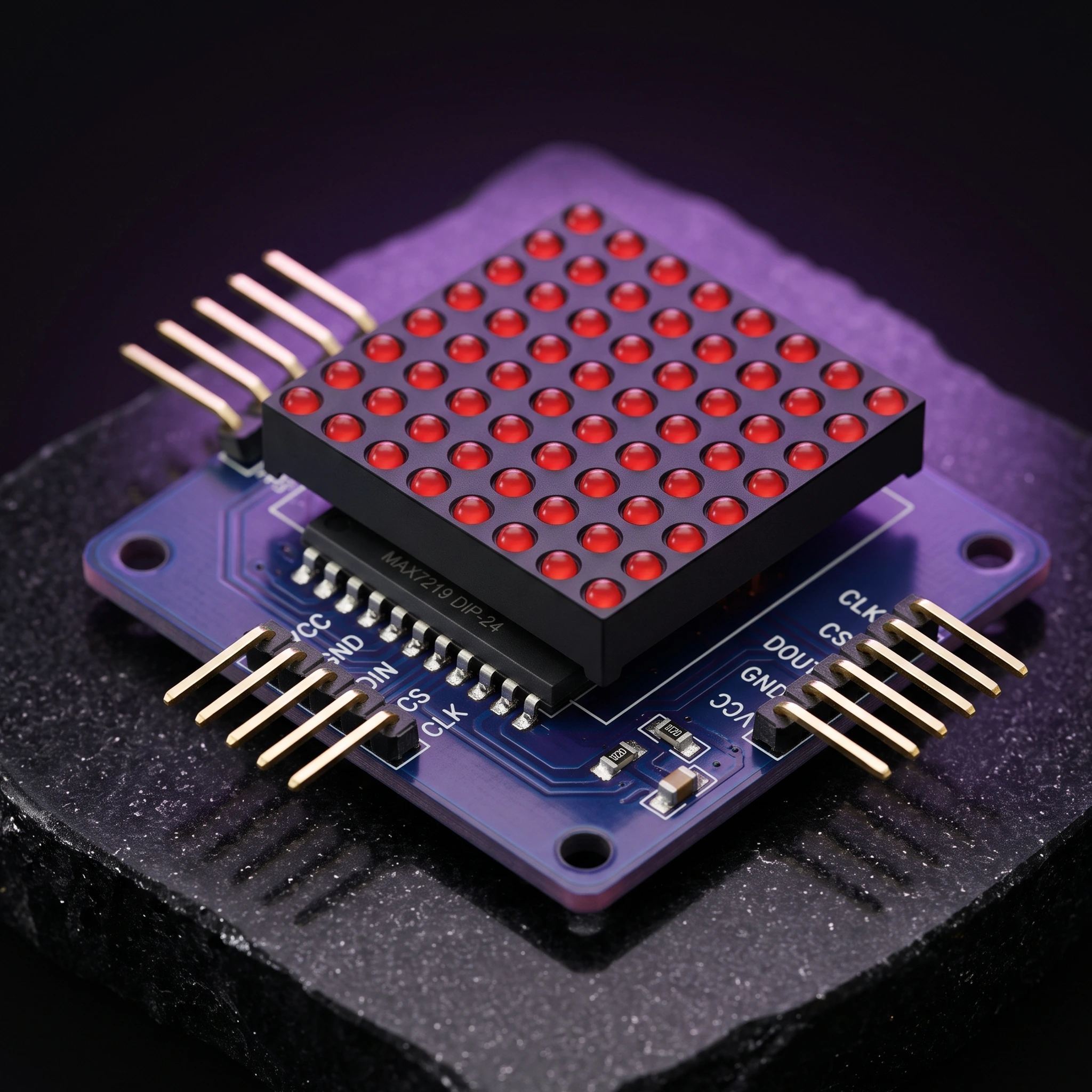 8×8 LED Matrix Module (MAX7219) — Display & Communication