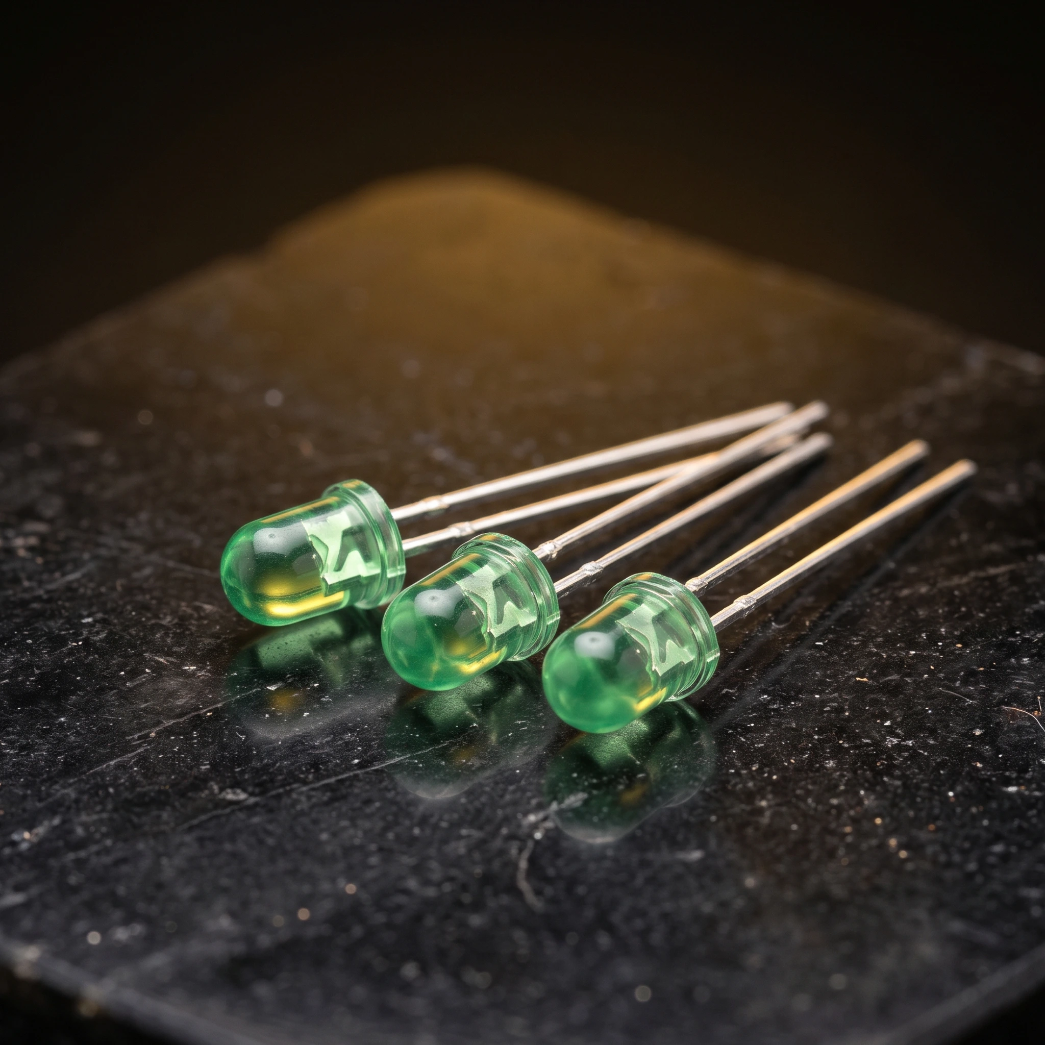 LEDs (Green, 5mm) — Power & Components