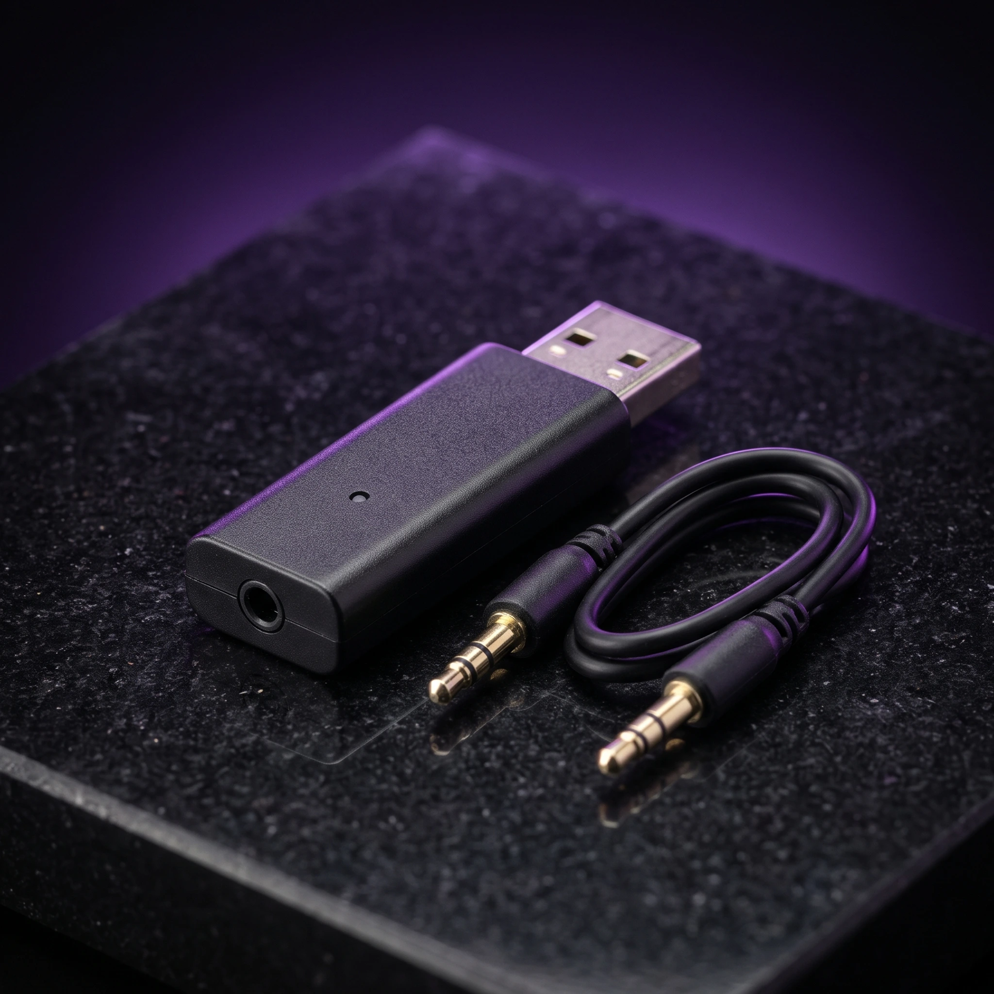Portable USB Bluetooth Audio Music Receiver Dongle Adapter – Wireless Audio Receiver — Display & Communication