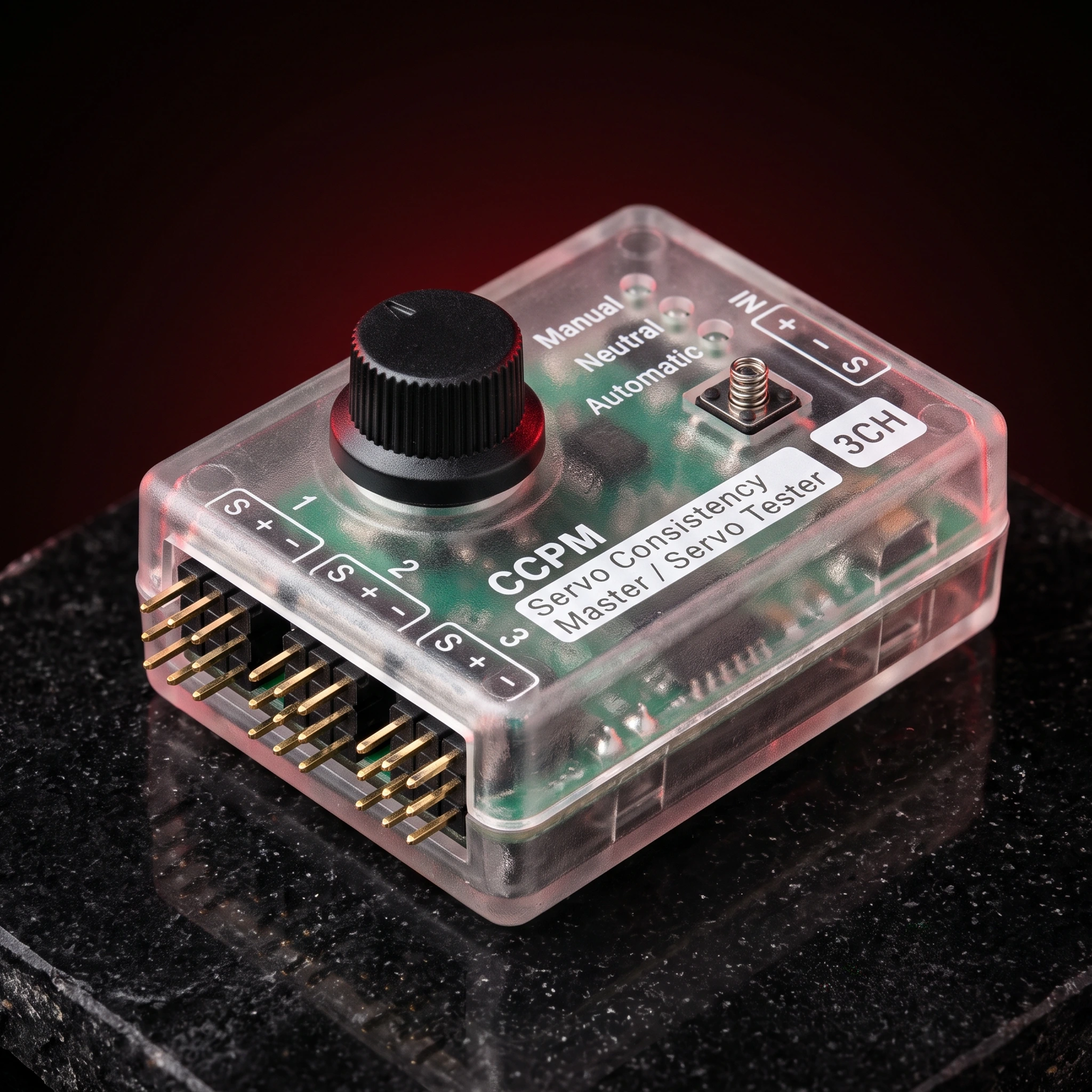 Servo Motor Tester (CCPM 3-channel) — Motors & Actuators