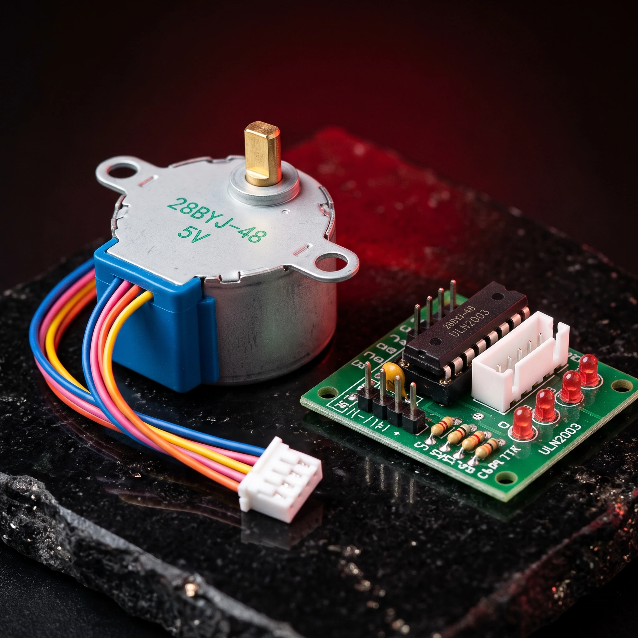 Stepper Motor 28BYJ-48 + ULN2003 Driver — Motors & Actuators