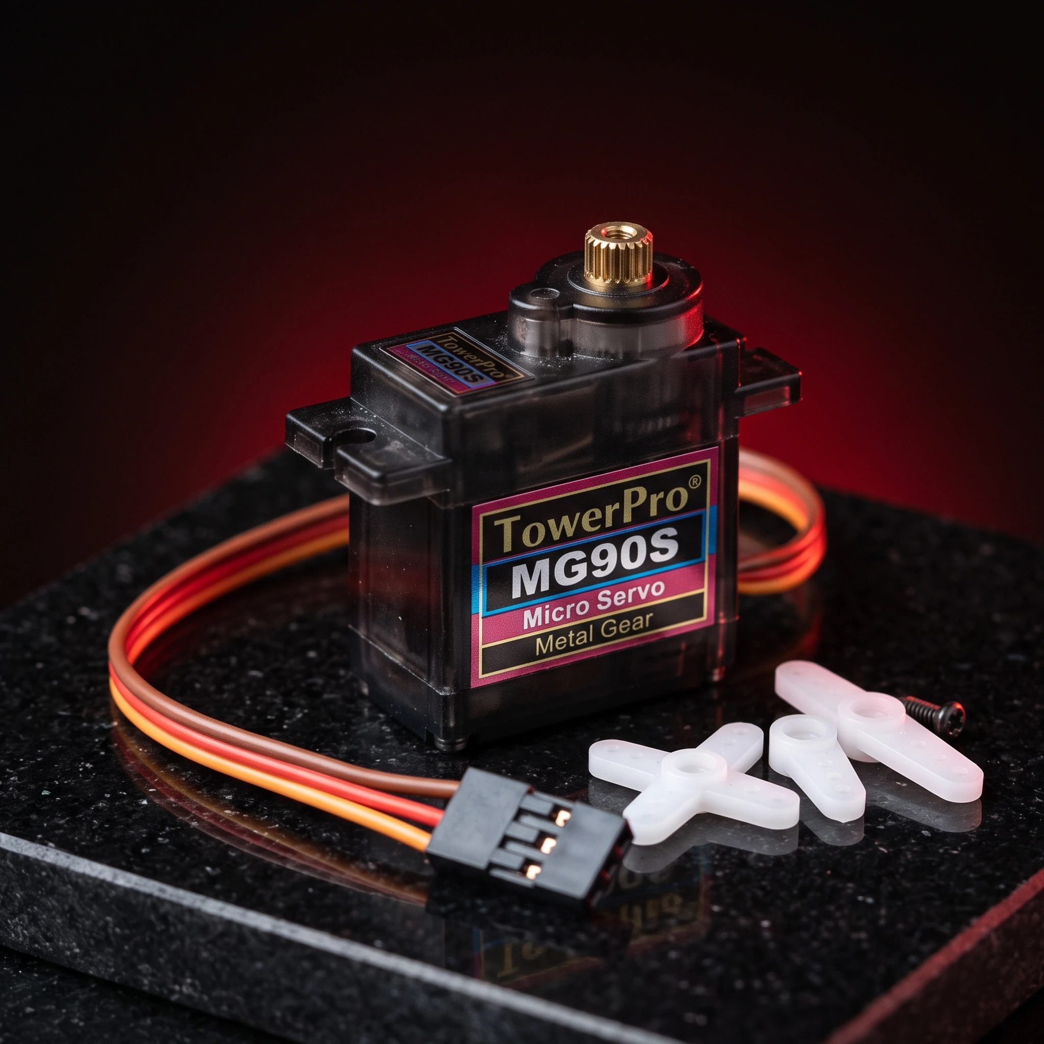 TowerPro Metal Gear MG90S Mini Digital Servo Motor (180° Rotation) — Motors & Actuators