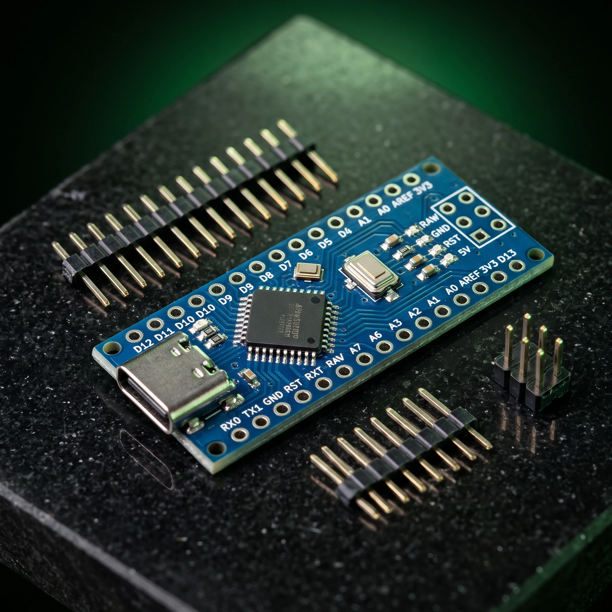 Unsoldered Nano V3.0 ATmega328P 5V 16MHz CH340 Type-C — Microcontrollers