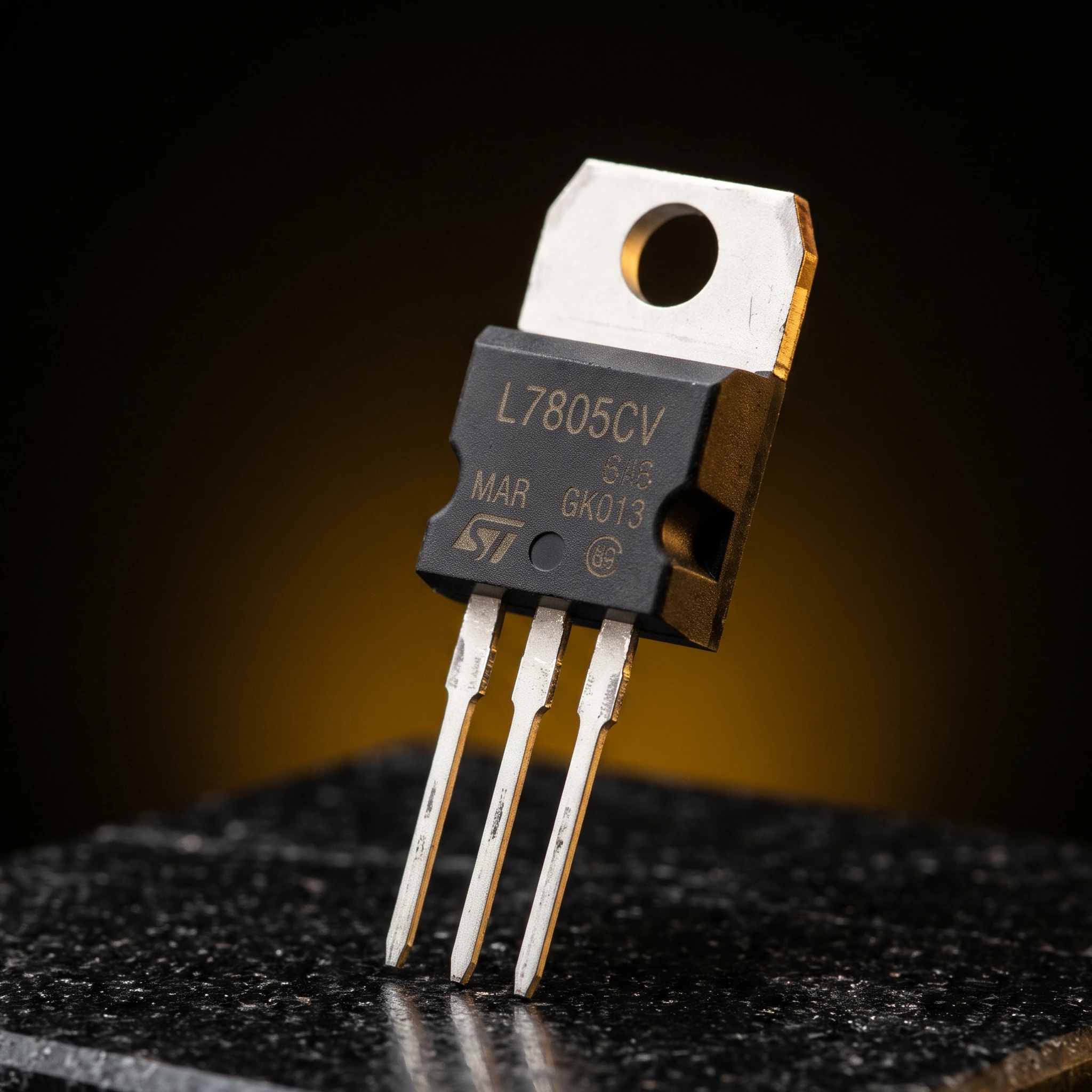 Linear Voltage Regulator 7805 — Power & Components